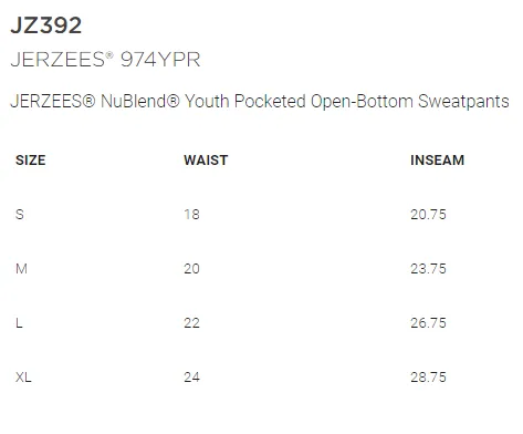 - Youth Open-Bottom Highly recommended Mt. Area Jerzees Hockey DESIGN OPTION] [EMBROIDERED NuBlend Sweatpants Sweatpants- Impeccable Pocketed Pleasant