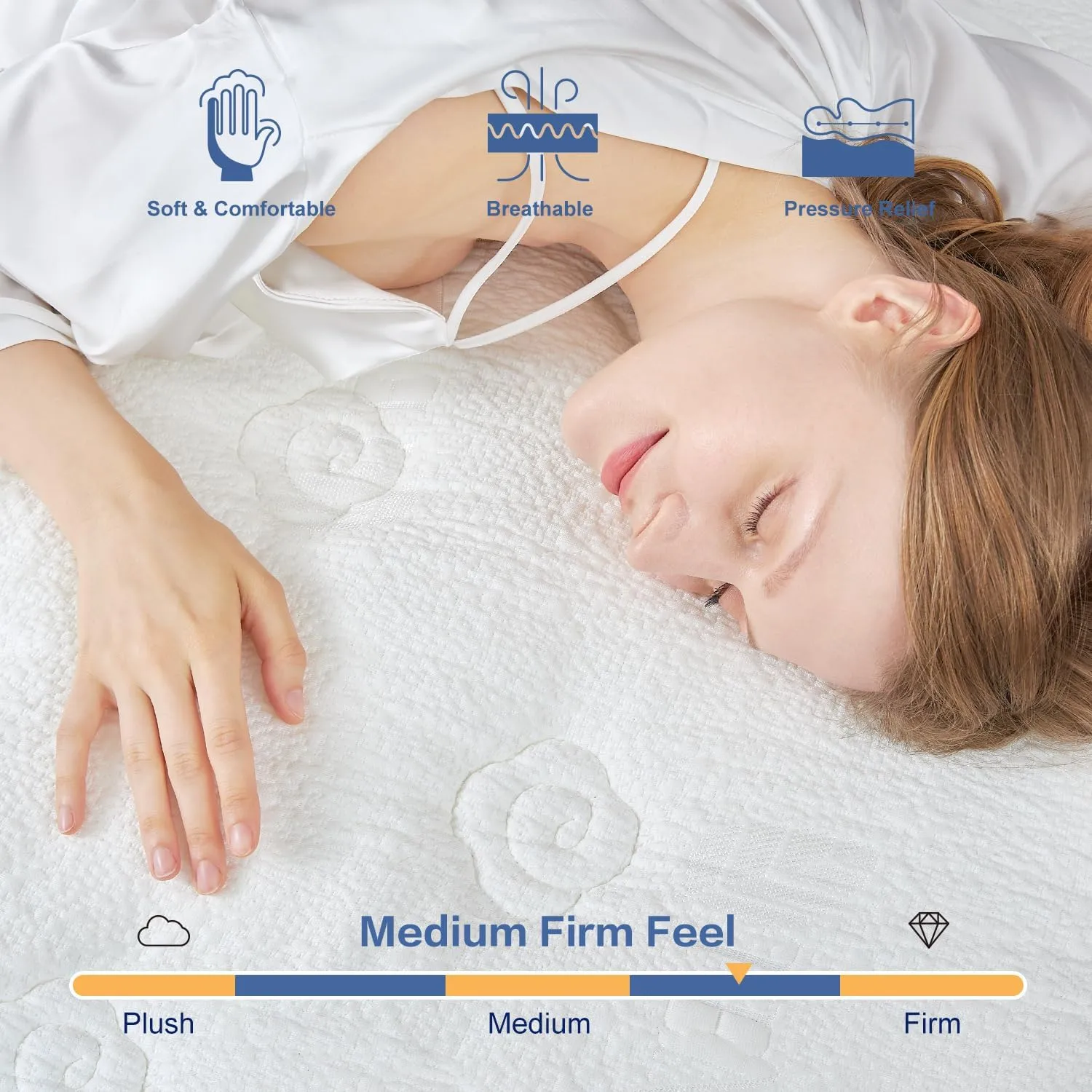 12 Inch Dark Grey Queen Spring Mattress,Medium Firm with Gel Memory Foam,Individually Pocketed Coil,Fiberglass-Free Fire Retardant CertiPUR-US Certified,80"*60"*12"