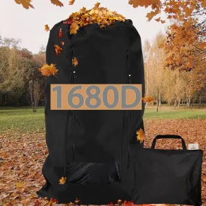 1680D Anti-Tear Lawn Tractor Leaf Bag, Waterproof Leaf Bag for Riding Lawn Mower with Side Zipper and Mesh for No Dust Blow Back, Fast & Easy Leaf Collection (54 Cu. Ft, 96"×56")