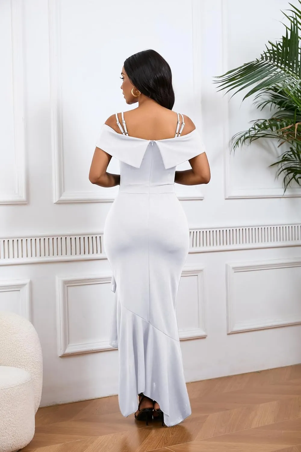 2025 Women's Sexy Elegant Formal Dress Sleeveless Wedding Guest Bride Dresses
