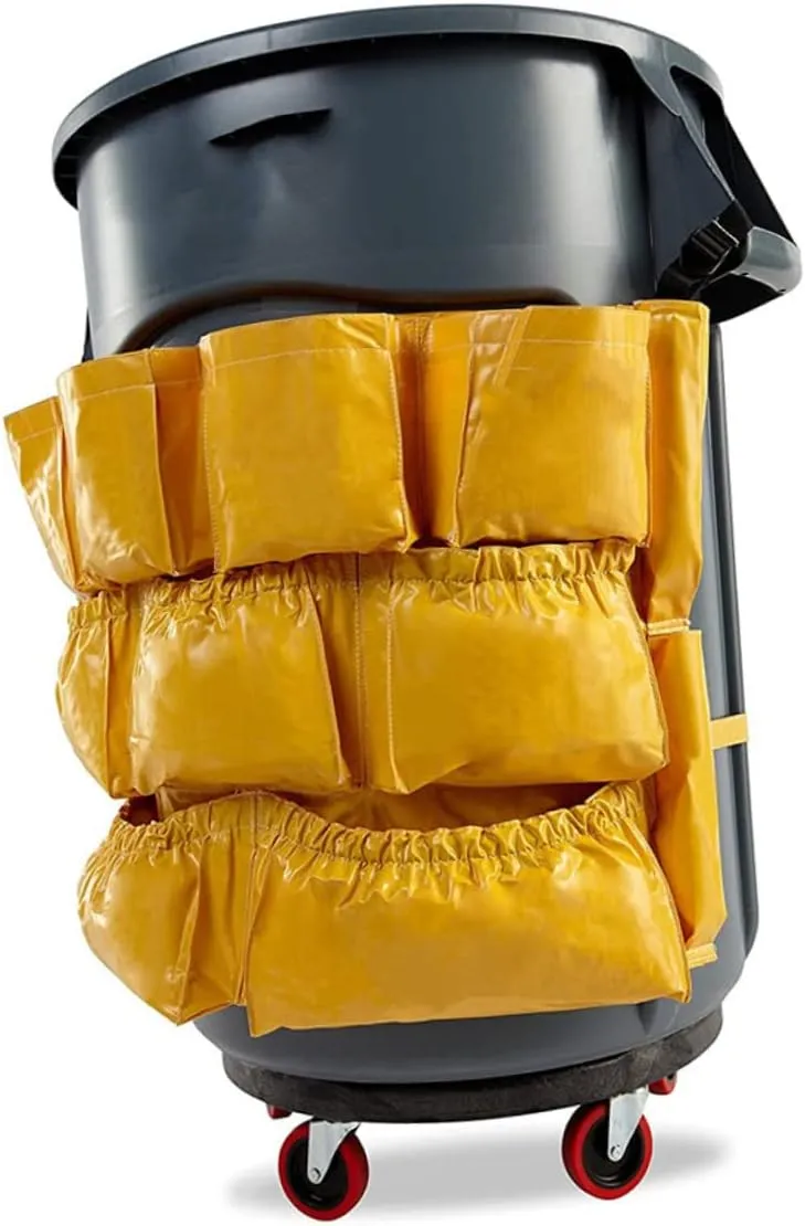 2pcs Heavy Duty Bag Commercial Cleaning Compatible Garbage Bins Ideal Organizing Cleaning Supplies Spray Bottles Towels Scrub Brushes 120L