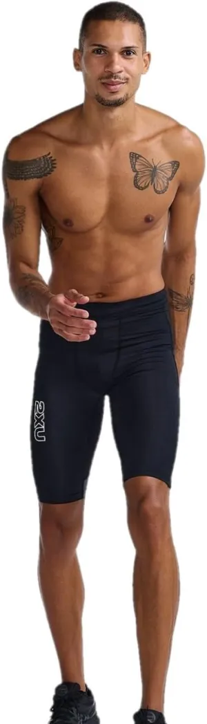 2XU Men's Light Speed React Compression Shorts (US, Alpha, Medium, Regular, Regular, Black