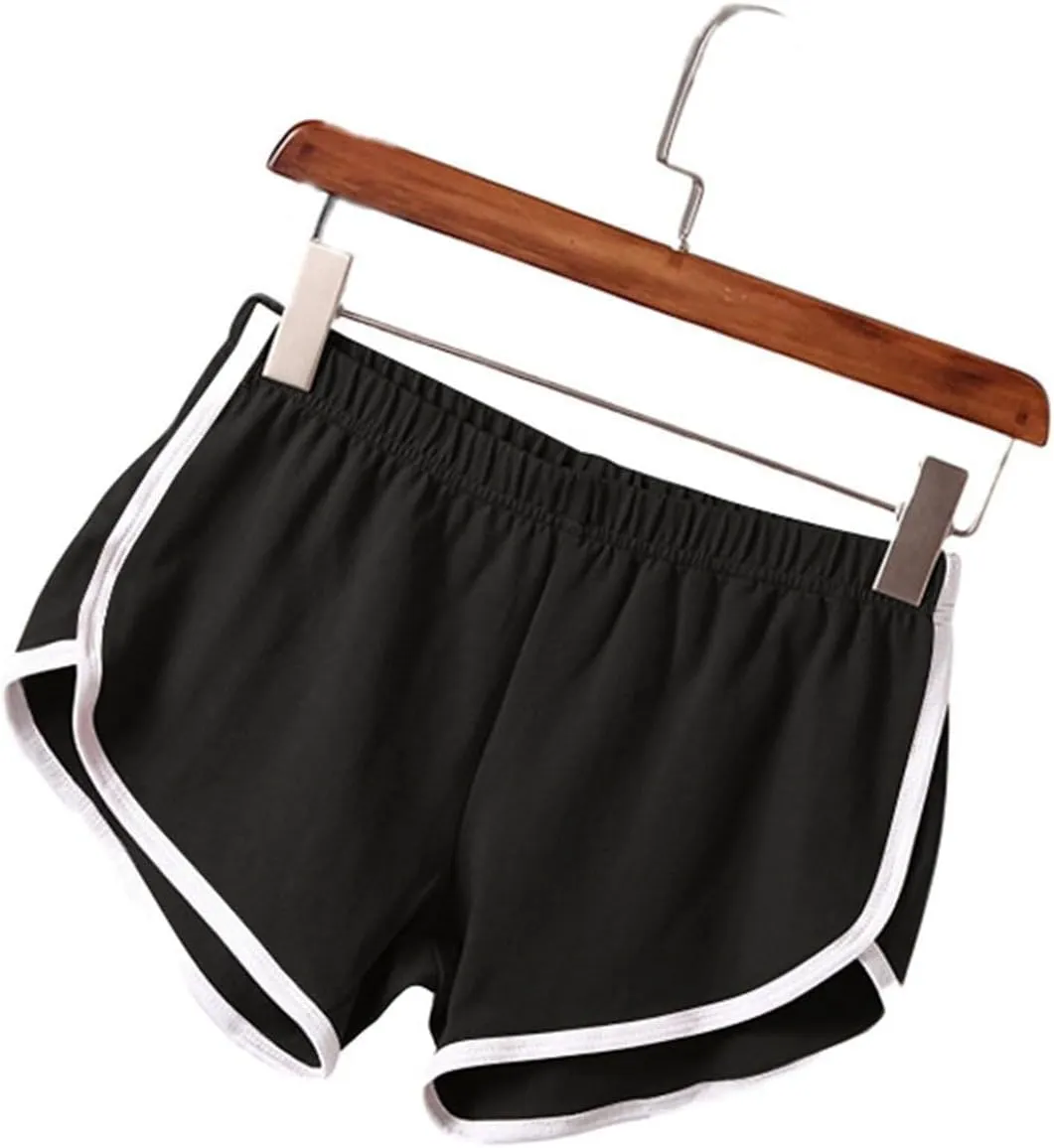 3 Pack Women's Cotton Yoga Dance Short Pants Sport Shorts Summer Athletic Cycling Hiking Sports Shorts