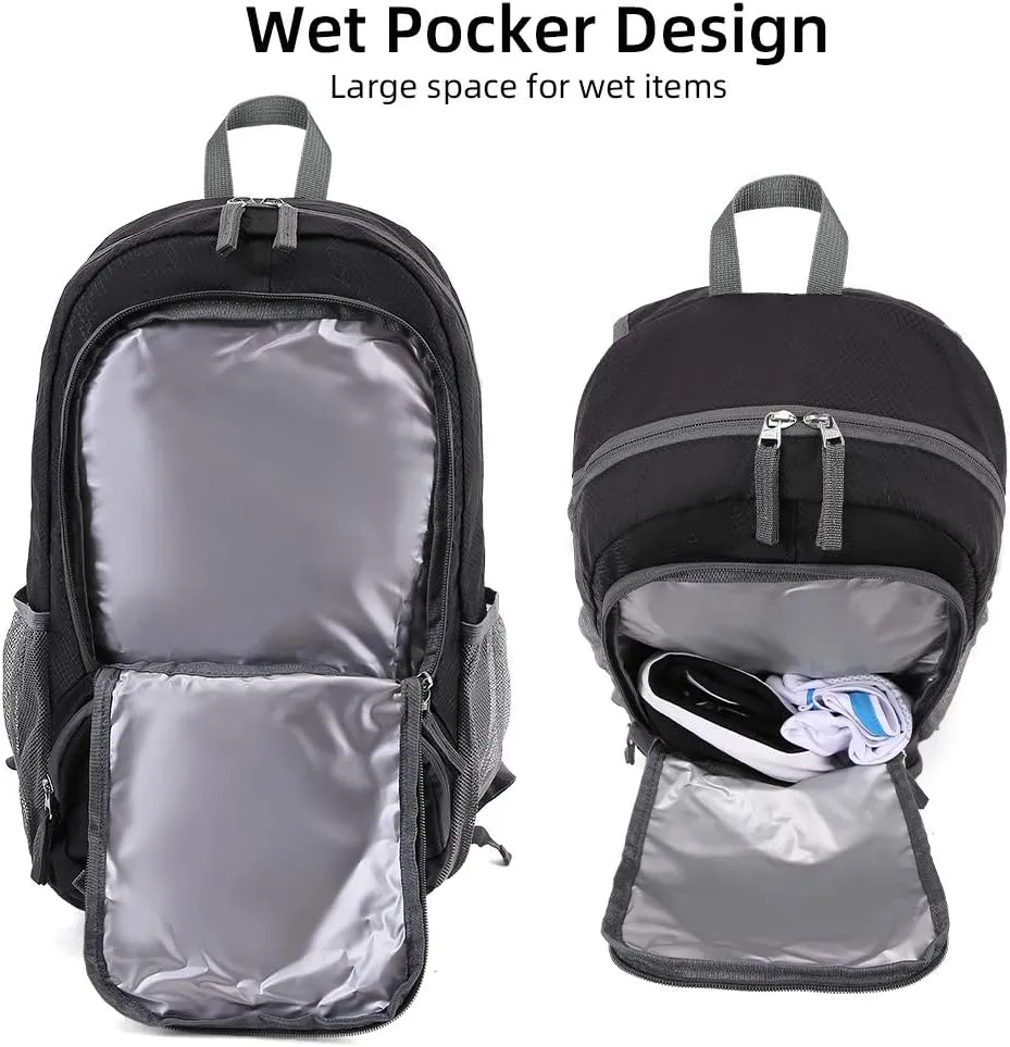 35L Lightweight Foldable Waterproof Packable Travel Small Hiking Backpack Daypack for men women