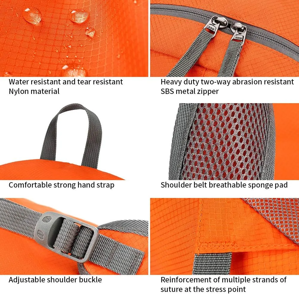 35L Lightweight Foldable Waterproof Packable Travel Small Hiking Backpack Daypack for men women