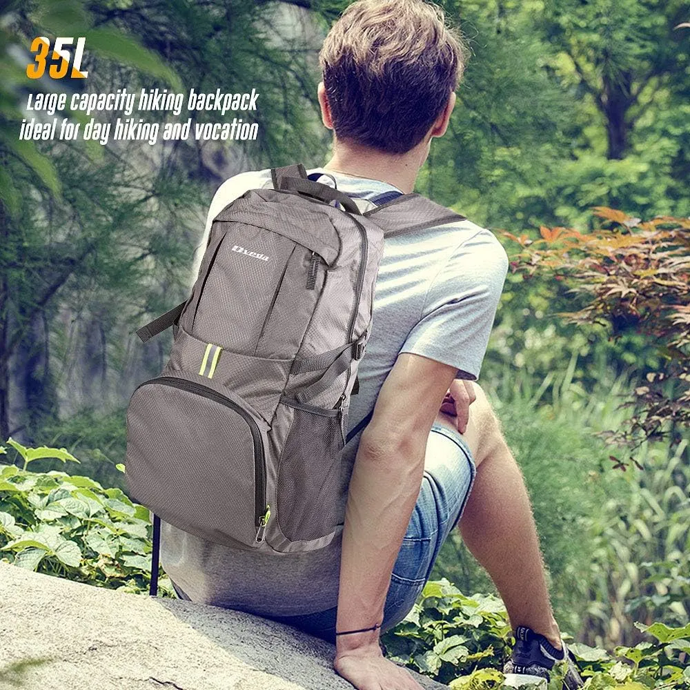 35L Lightweight Packable Backpack Waterproof Durable Hiking Travel Backpack Daypack