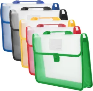 5Pcs Document Organizer Bag for Important Contracts Receipts Bills Versatile Holder Design Stylish Lightweight for and Transport