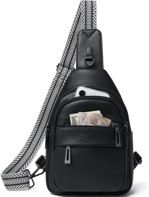 7L Sling Bag for Women Crossbody Bag Sling Purse Fanny Packs Vegan Leather Chest Bag Trendy Handbag Travel Anti Theft