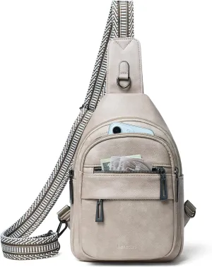 7L Sling Bag for Women Crossbody Bag Sling Purse Fanny Packs Vegan Leather Chest Bag Trendy Handbag Travel Anti Theft