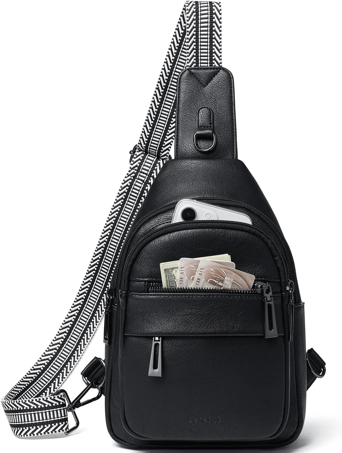 7L Sling Bag for Women Crossbody Bag Sling Purse Fanny Packs Vegan Leather Chest Bag Trendy Handbag Travel Anti Theft
