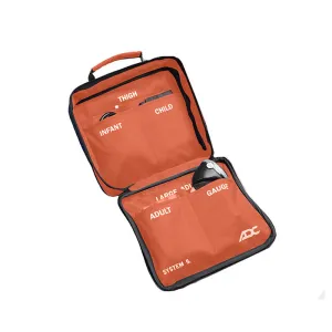 ADC Diagnostix System 5 (740-OR), 5-Cuff EMT Kit, Professional Palm Aneroid Sphygmomanometer, Child, Small Adult, Adult, Large Adult, and Thigh BP Cuffs (13-66 cm), Zipper Storage Case, Orange