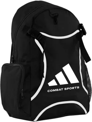 adidas Combat Sports Taekwondo Sparring Backpack - Black White - New