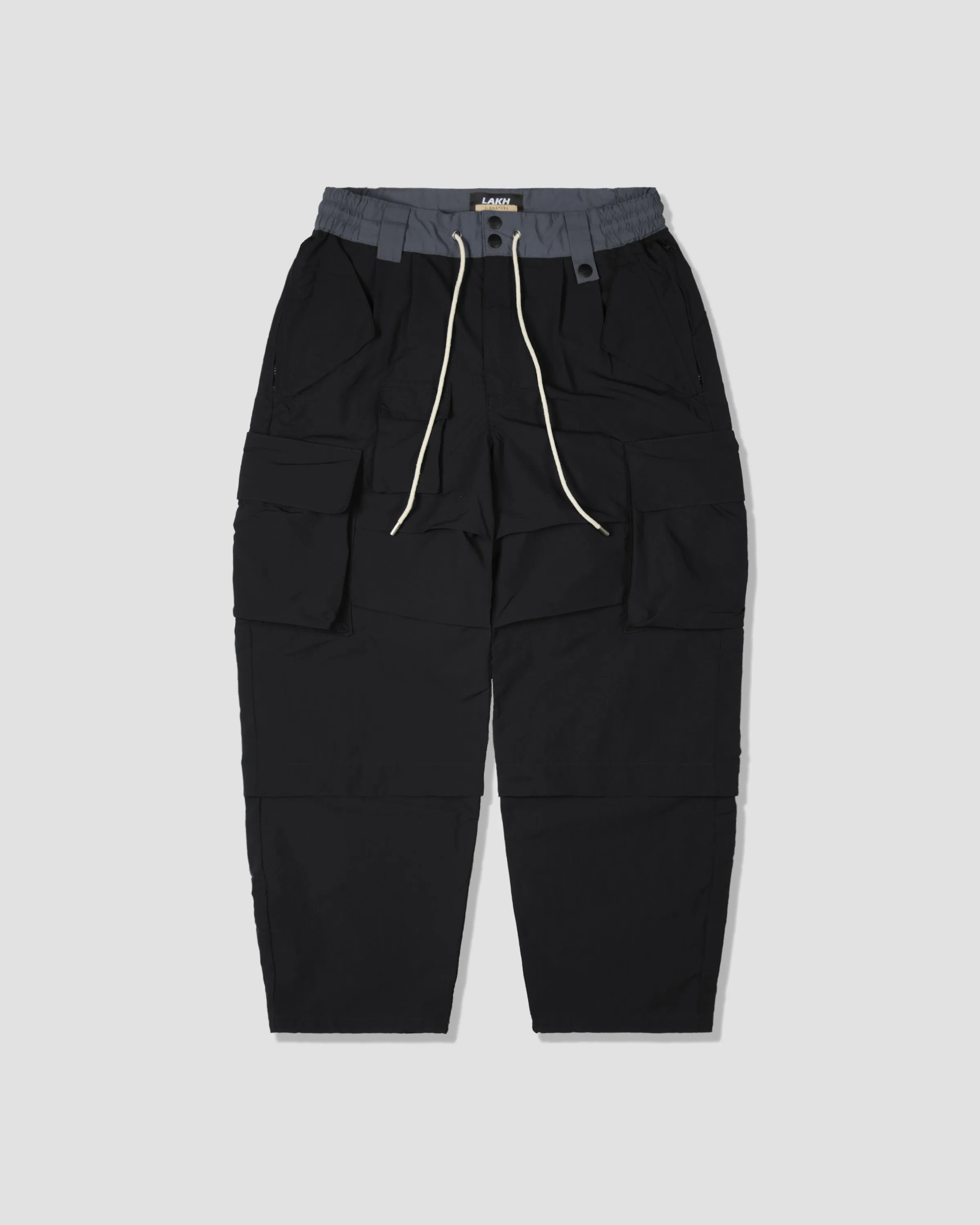 Adjustable Cargo Pants - Black