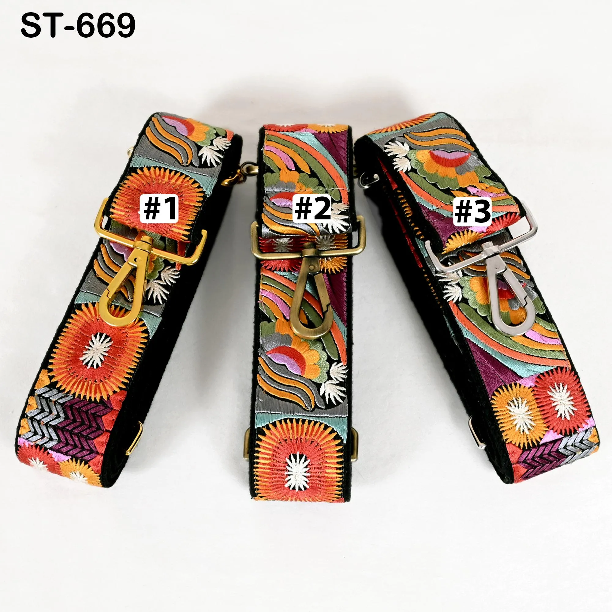 Adjustable Handbag Boho Bag Strap Embroidered Camera Strap Crossbody Strap for Purses Embroidery Replacement Guitar Strap Gift for Mothers