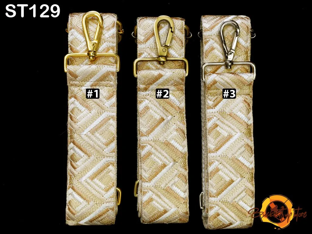 Adjustable Purse Strap Embroidered Crossbody Strap for Purses Bohemian Sling Bag Strap Replacement Guitar Strap Handbag Strap Gift for Wife
