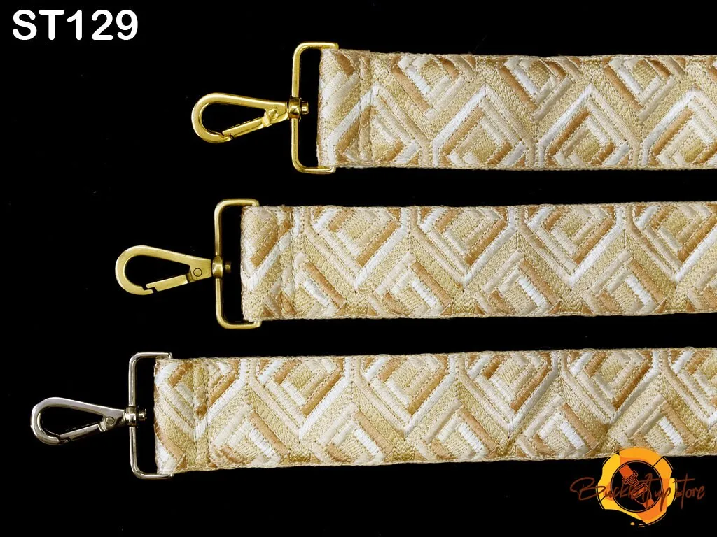Adjustable Purse Strap Embroidered Crossbody Strap for Purses Bohemian Sling Bag Strap Replacement Guitar Strap Handbag Strap Gift for Wife