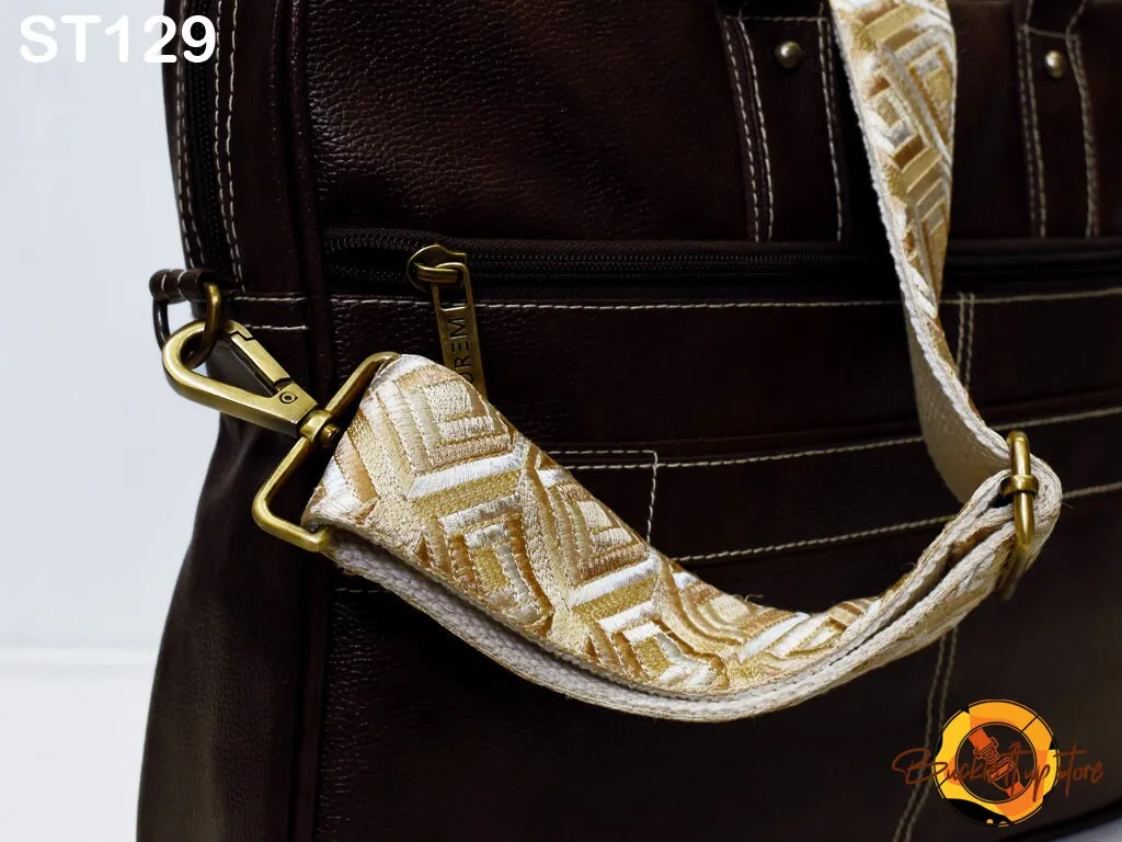 Adjustable Purse Strap Embroidered Crossbody Strap for Purses Bohemian Sling Bag Strap Replacement Guitar Strap Handbag Strap Gift for Wife