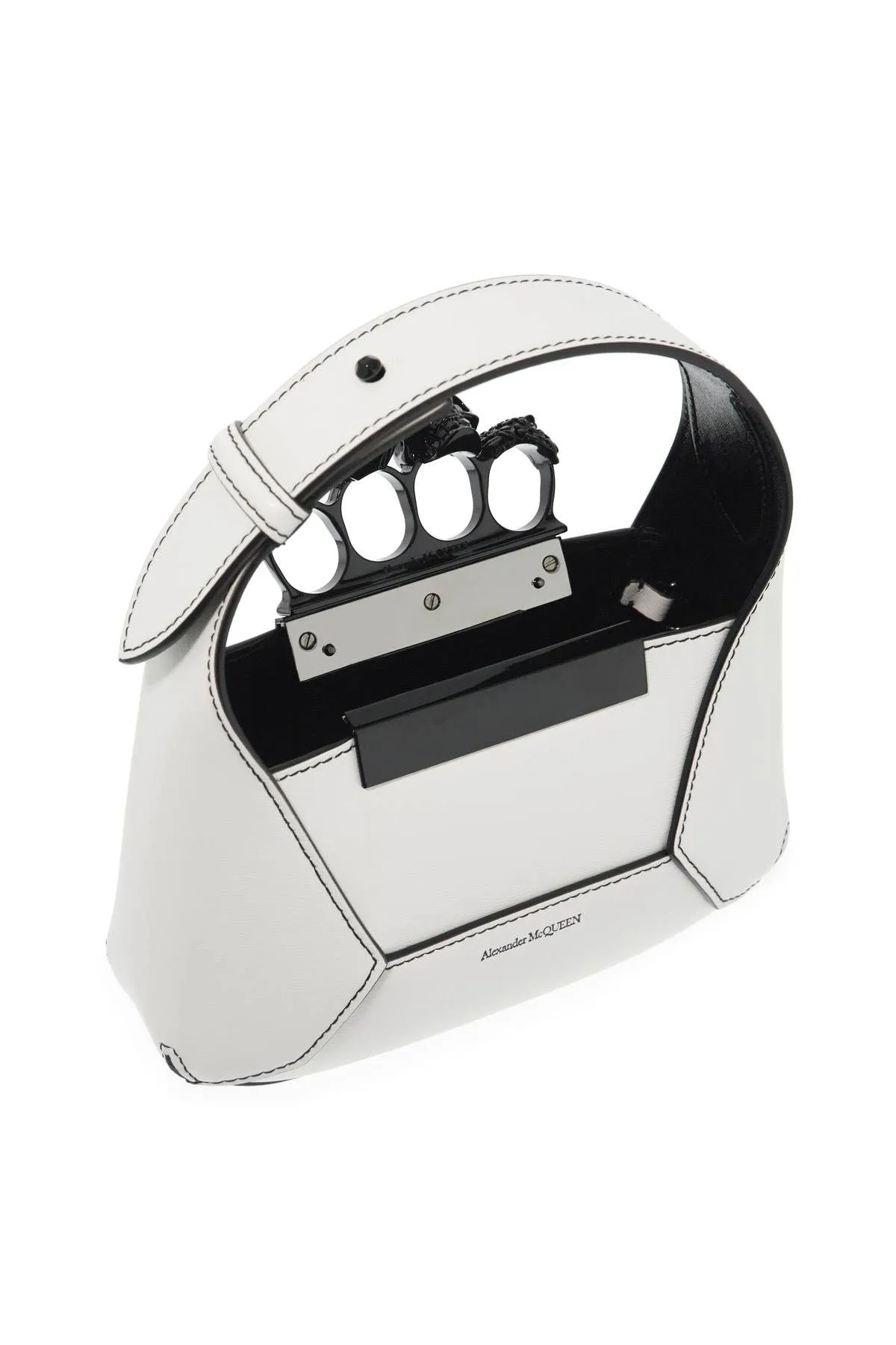 Alexander Mcqueen Mini Jewelled Hobo Bag