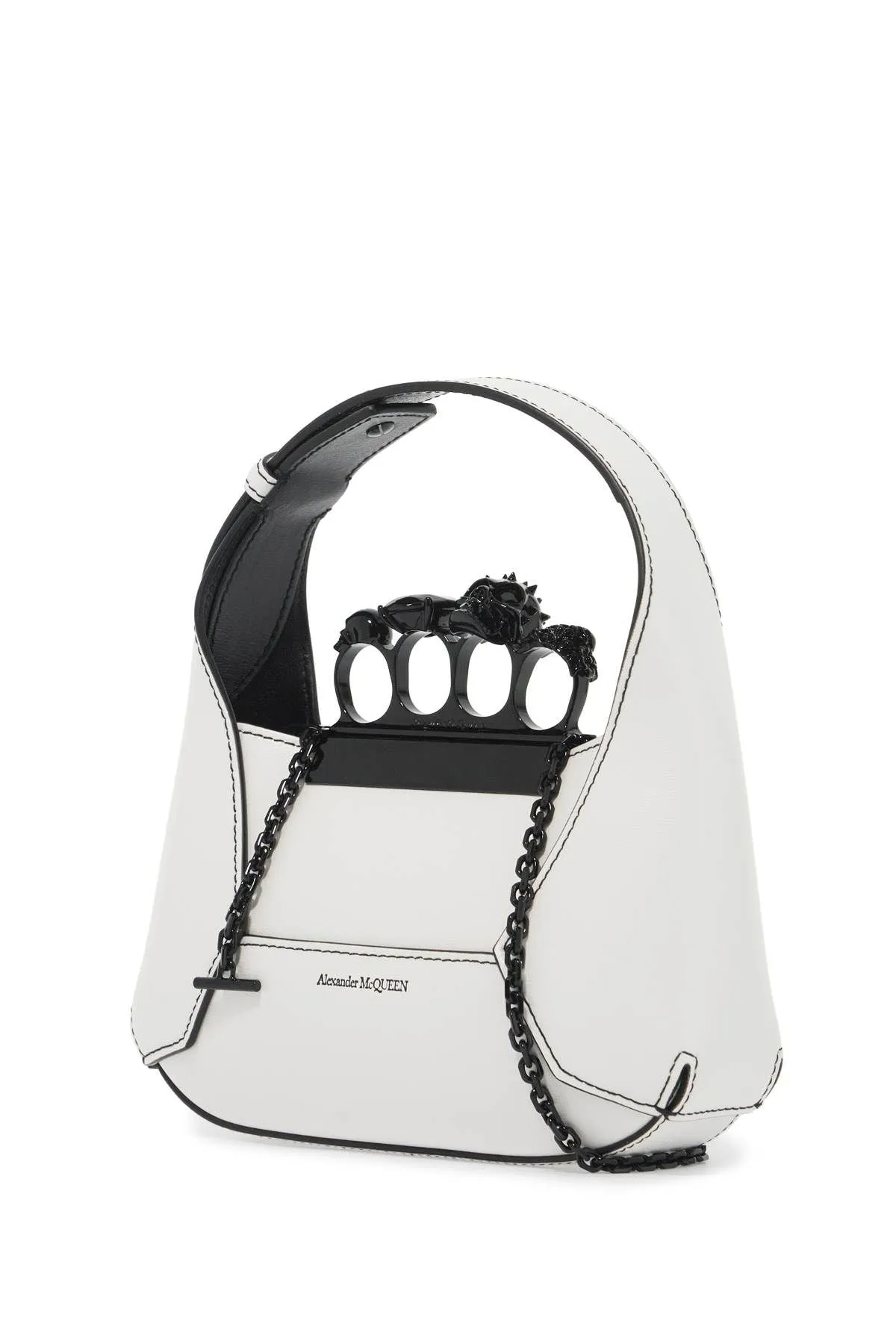 Alexander Mcqueen Mini Jewelled Hobo Bag