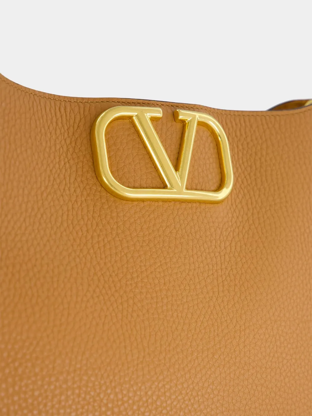 Almond Brown Hobo Shoulder Bag