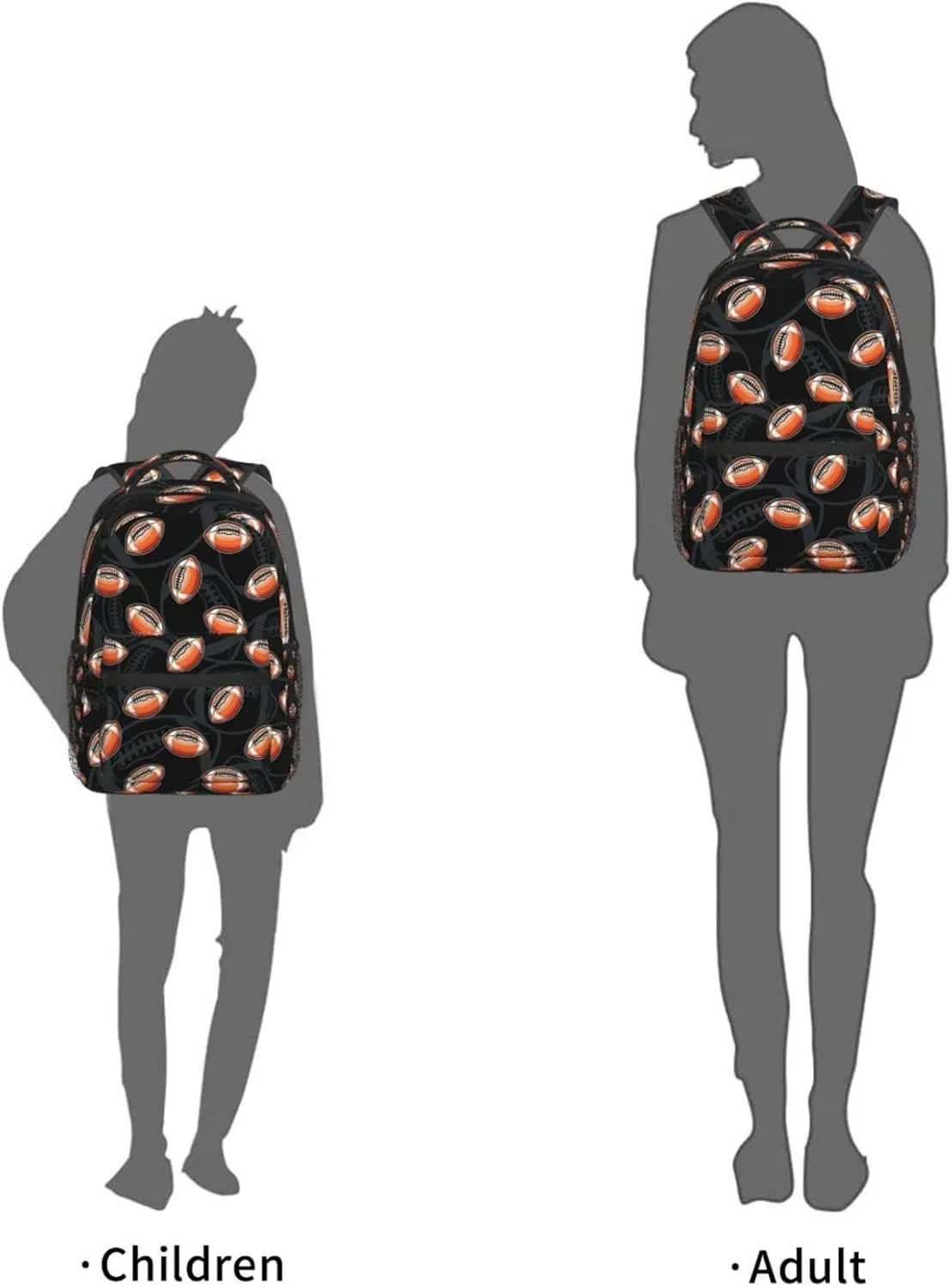 American Football Wallpaper Backpack For College School Large Laptop Bag Shoulder Bags Student Bookbag 17 Inch