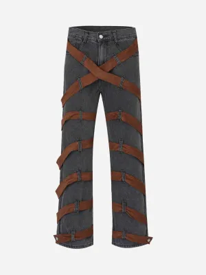 American Strappy Embellished Jeans