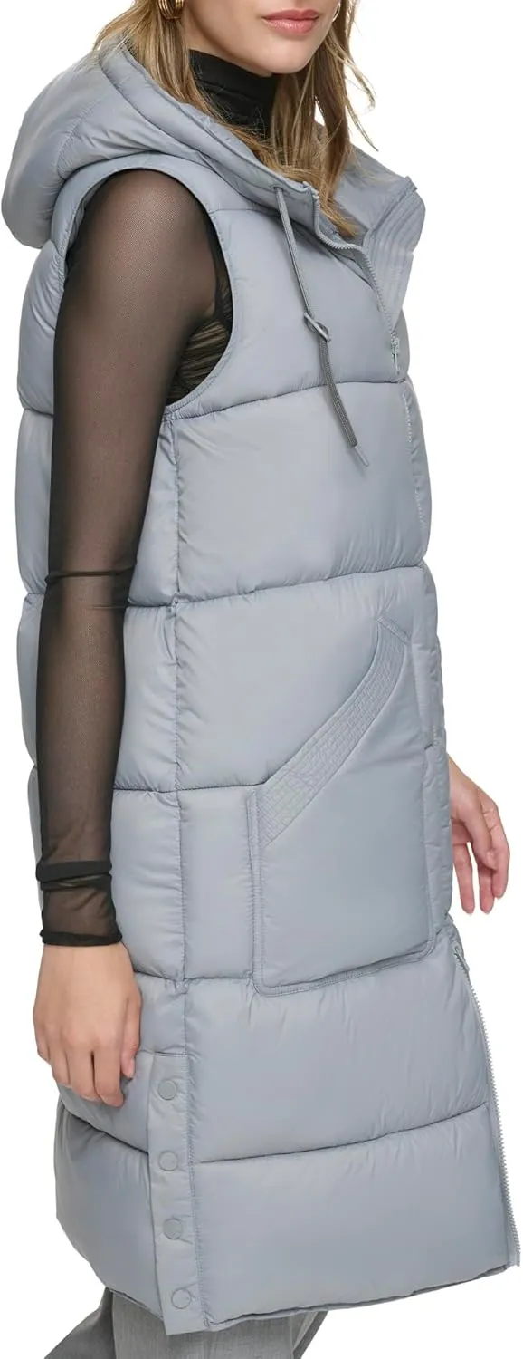 Andrew Marc Women's Kerr Long Quilted Puffer Vest