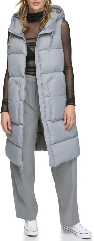 Andrew Marc Women's Kerr Long Quilted Puffer Vest