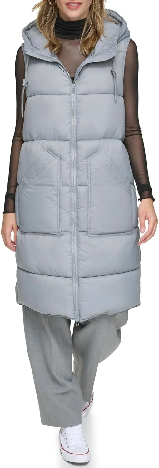 Andrew Marc Women's Kerr Long Quilted Puffer Vest