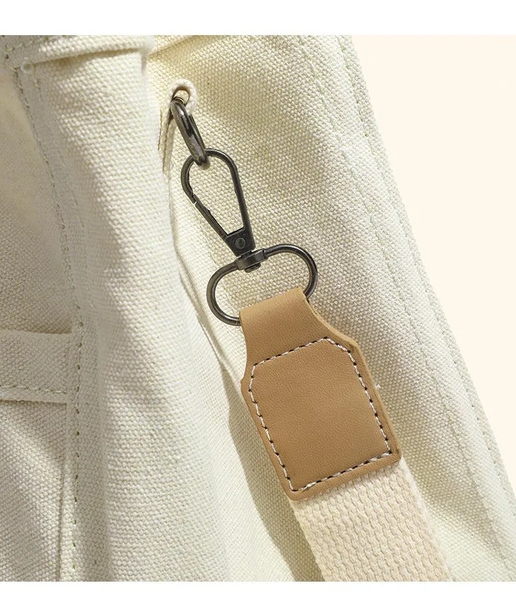 ANYMOM Mommy Diaper Bag Beige Nappy Handbag Waterproof Messenger Canvas Ins Style Maternity Hobos Bag for Stroller
