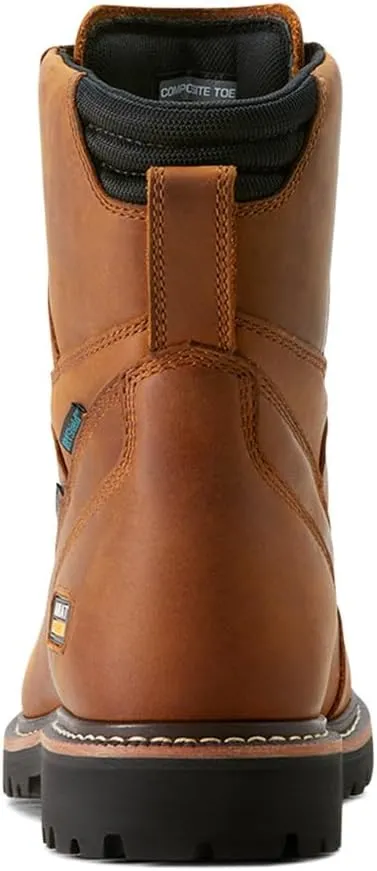 Ariat Men's Longview Shock Shield 8" Waterproof Composite Toe Work Boot Industrial