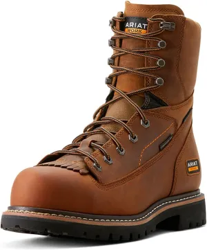 Ariat Men's Longview Shock Shield 8" Waterproof Composite Toe Work Boot Industrial