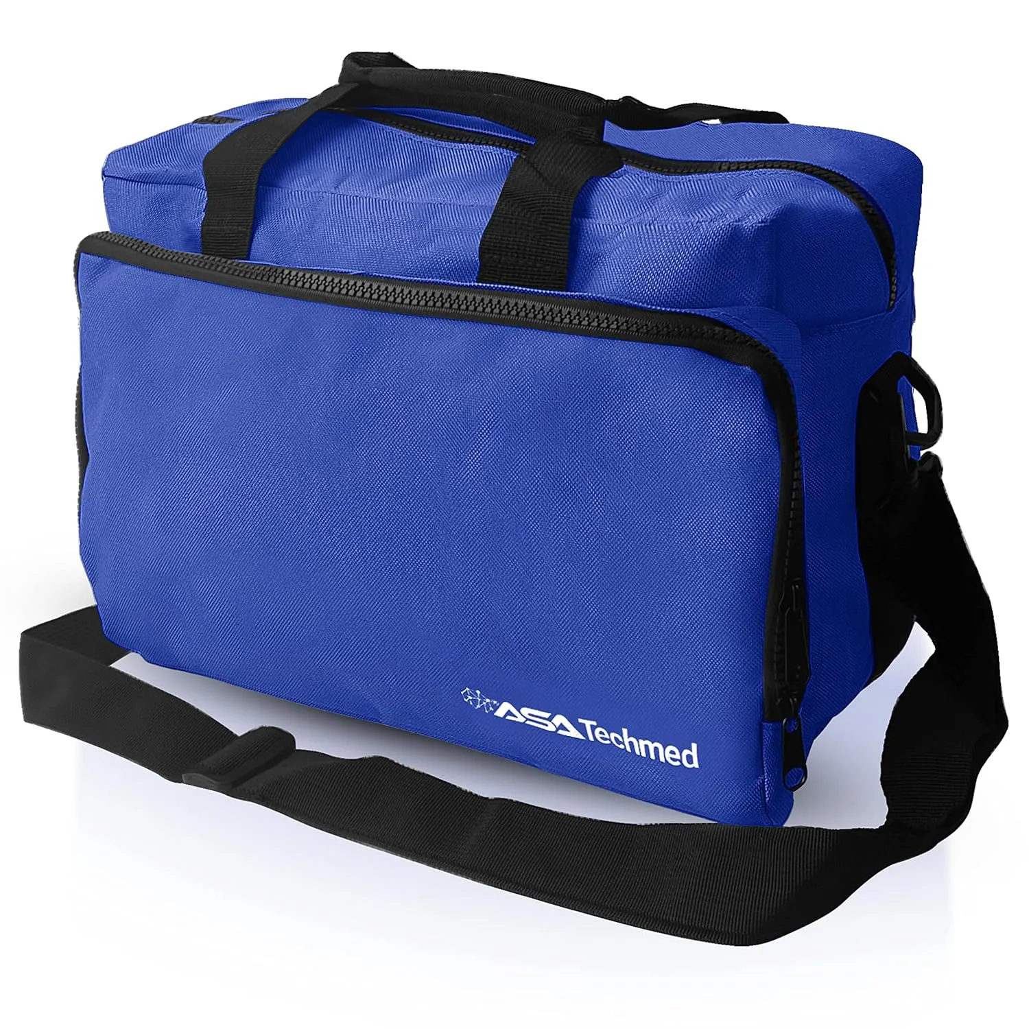 ASA TECHMED Nurse Bag for Medical Equipment, Nurse Accessories Bag Ideal for Doctors, Nurses, Home Health Aids, Medical Students (Blue)
