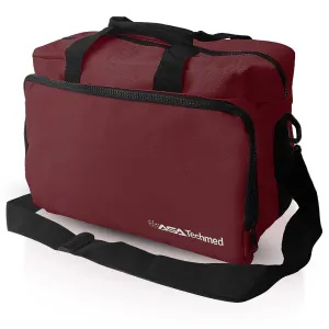 ASA TECHMED Nurse Bag for Medical Equipment, Nurse Accessories Bag Ideal for Doctors, Nurses, Home Health Aids, Medical Students (Burgundy)