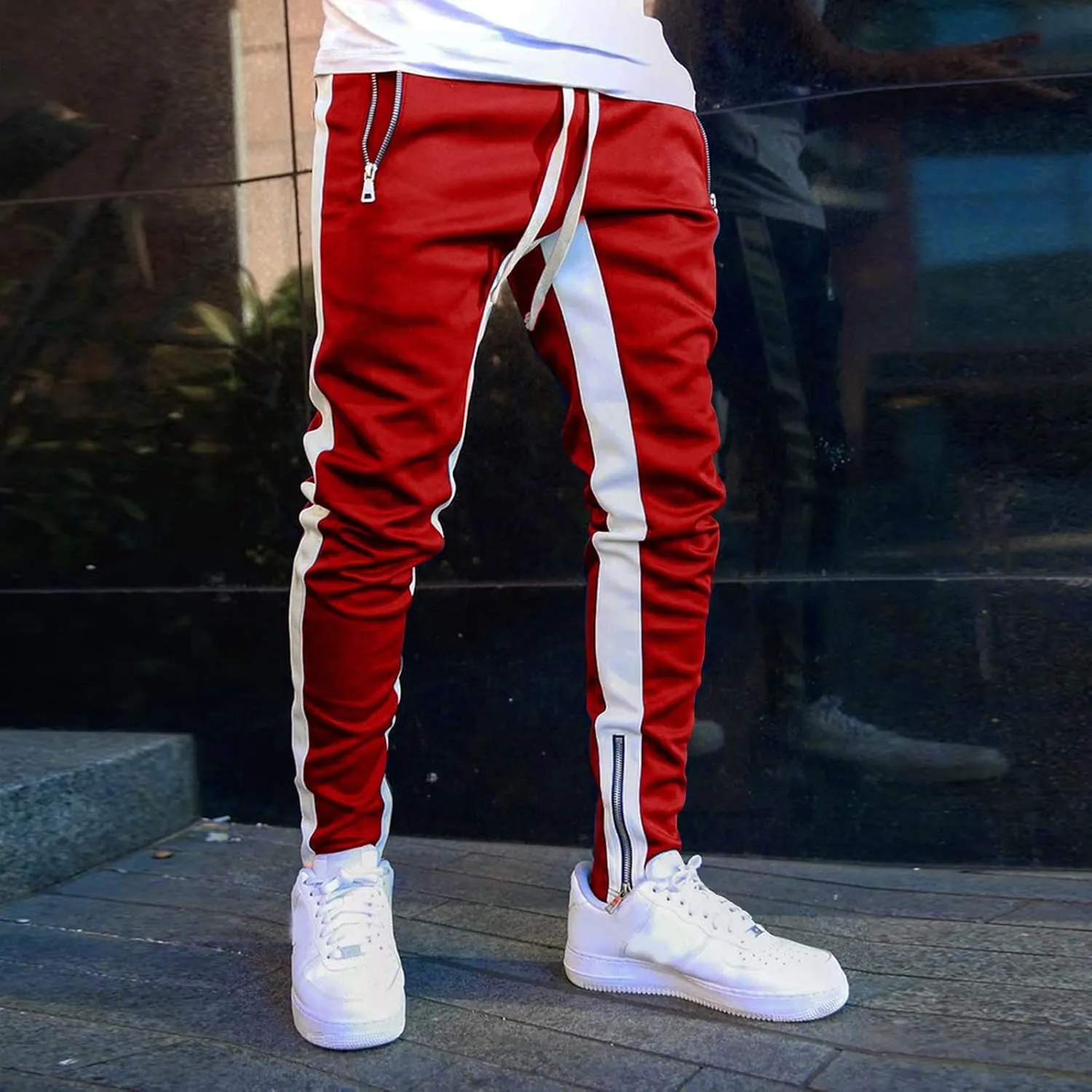 Athletic Workout Jogger Sweatpants for Men Casual Pocket Bodybuilding Men's Pants Mens Fashion Joggers Sweatpants