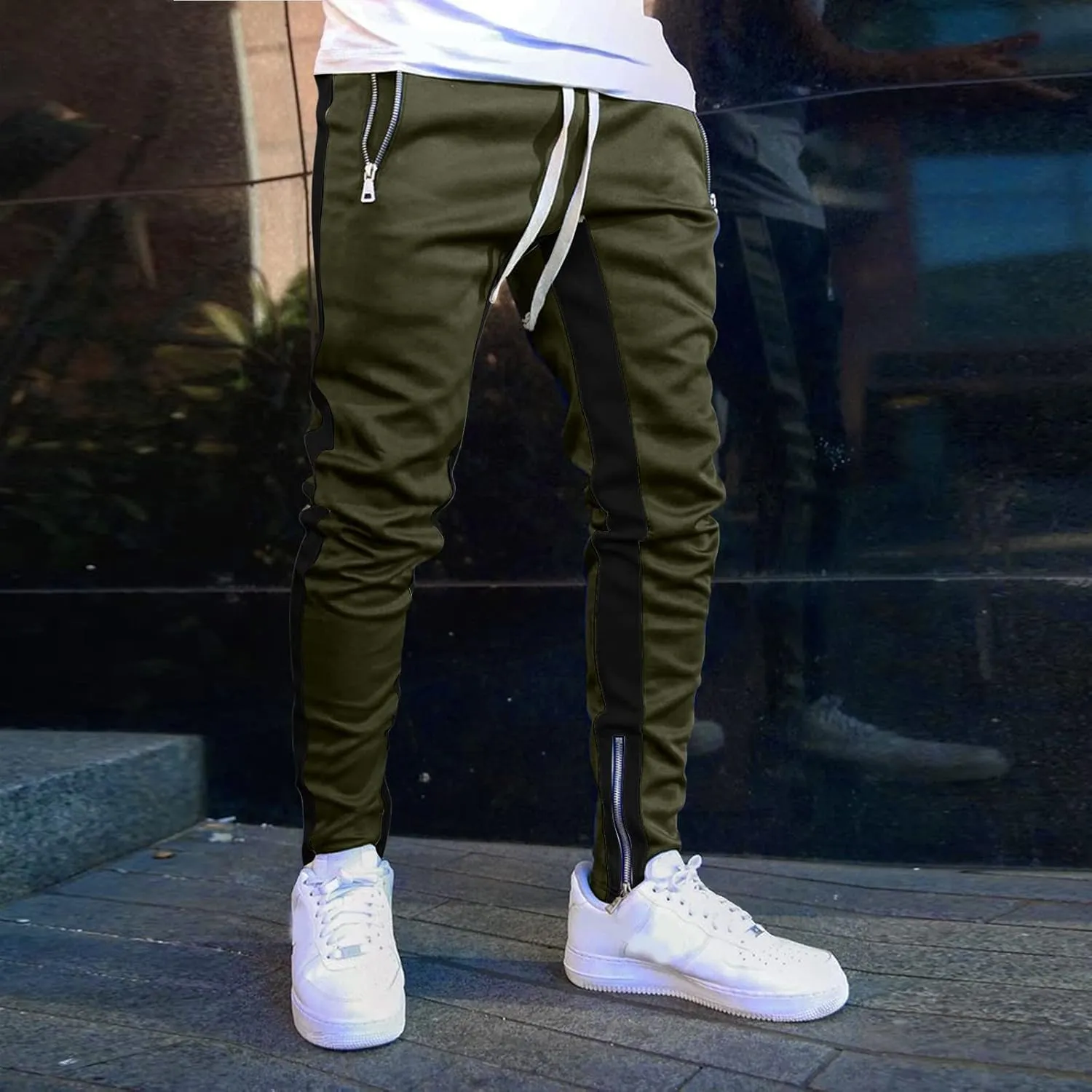 Athletic Workout Jogger Sweatpants for Men Casual Pocket Bodybuilding Men's Pants Mens Fashion Joggers Sweatpants