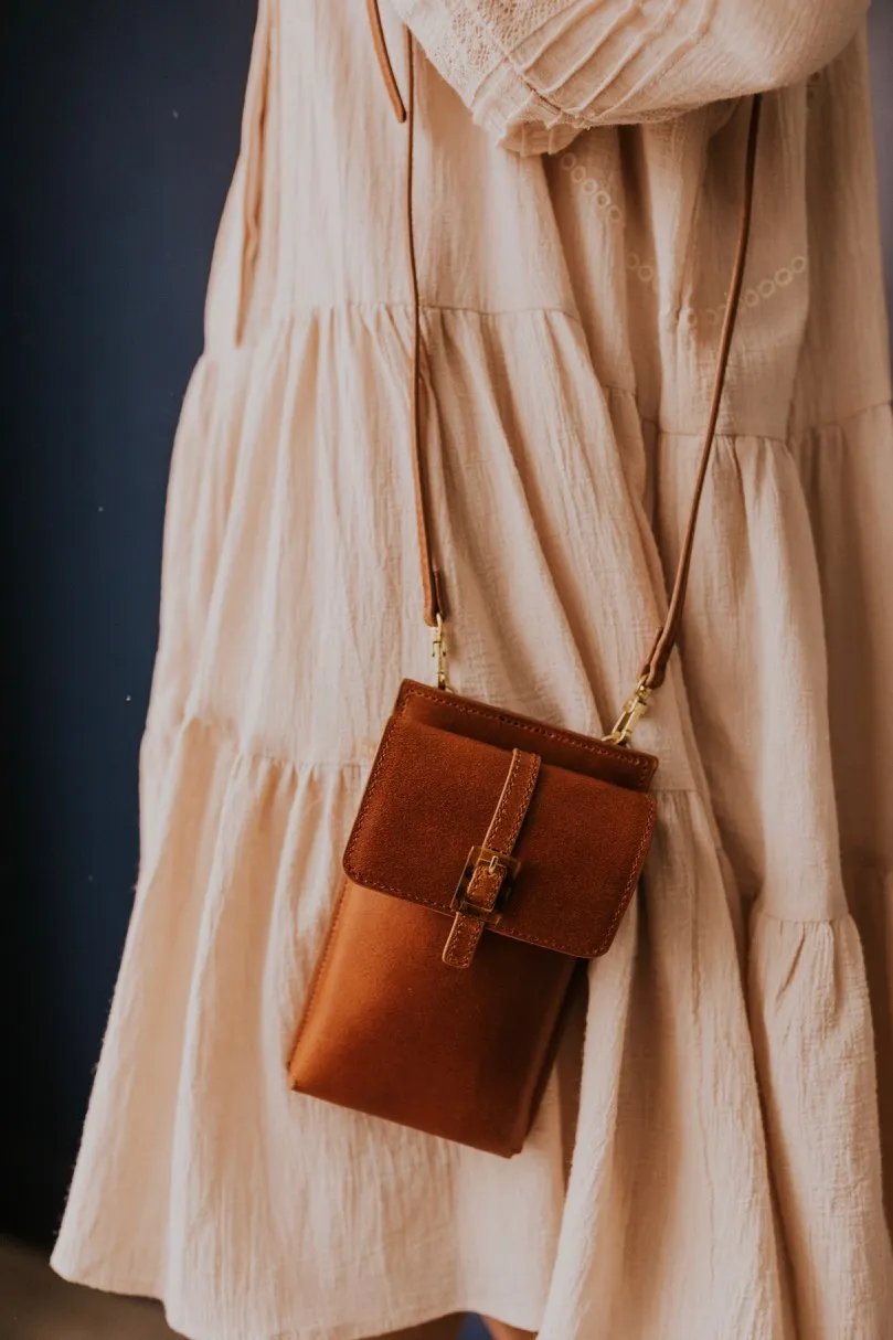 Attentive support Leather Crossbody Trendy Buckled