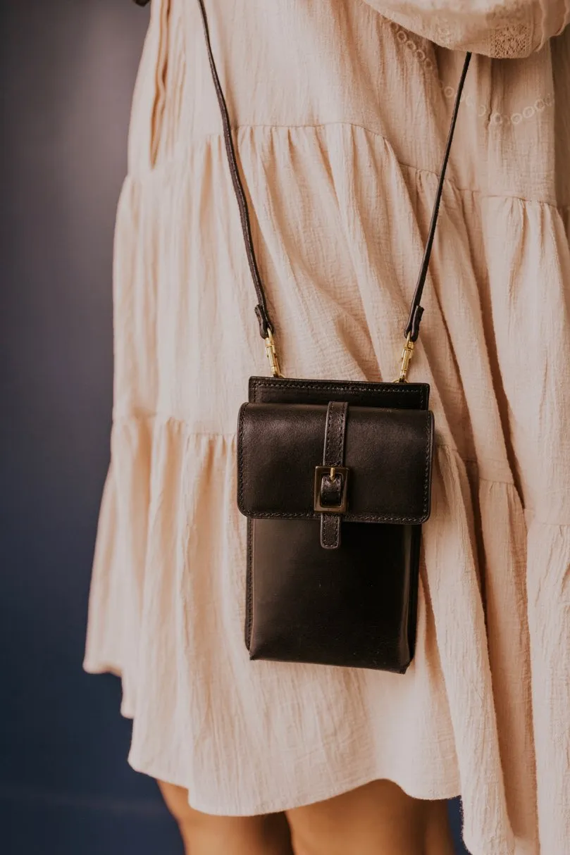 Attentive support Leather Crossbody Trendy Buckled