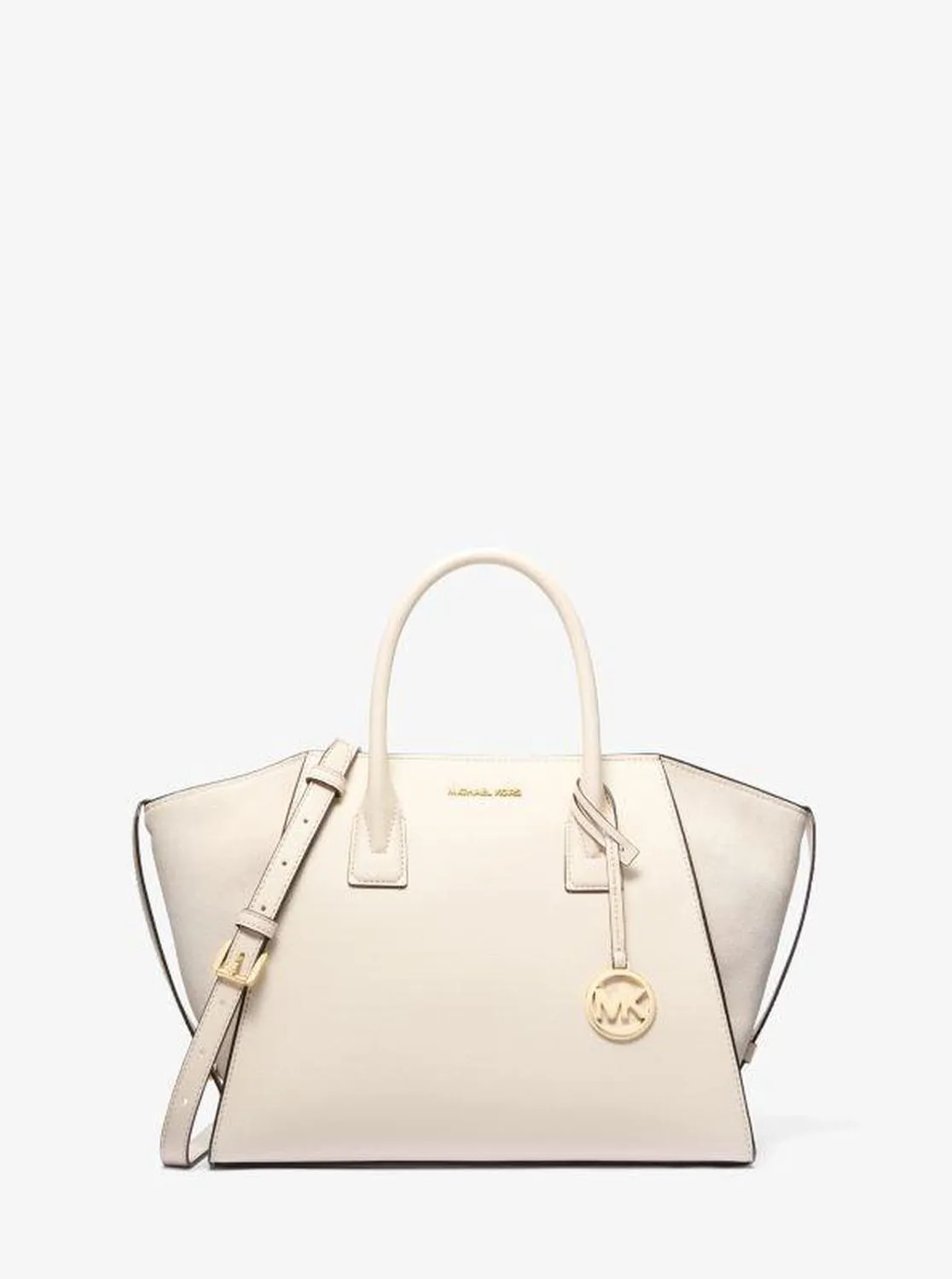 Avril Large Leather and Suede Satchel