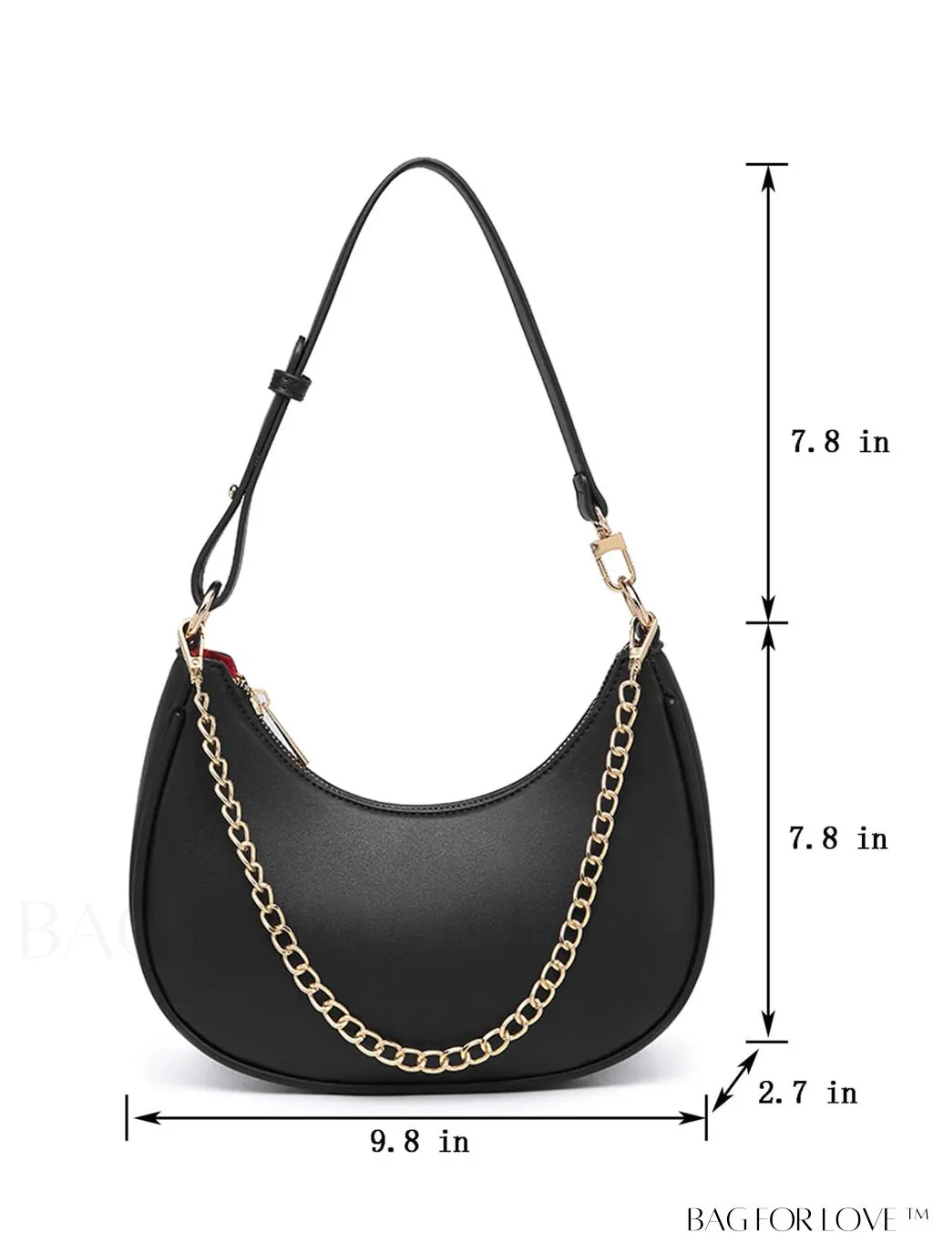 BagForLove - Chic Metal Chain Embellished Underarm Bag