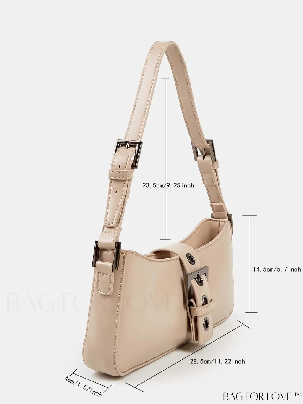BagForLove - Chic Metallic Embellished Underarm Bag