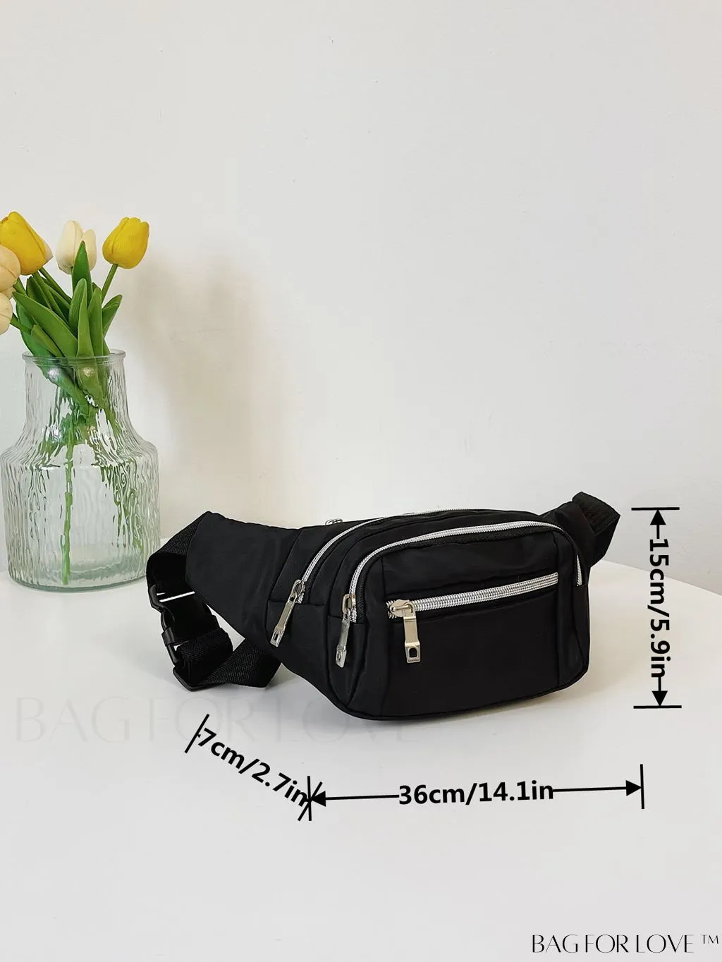 BagForLove - Versatile Womens Chest Bag - Minimalist, Multi-Pocketed Travel Companion for Hiking, Running & Shopping.