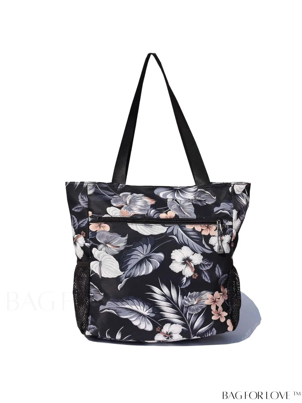 BagForLove - Water-Resistant Floral Tote Bag: Large, Multi-Pocketed for Gym, Work, Travel, Beach - Daily Essential