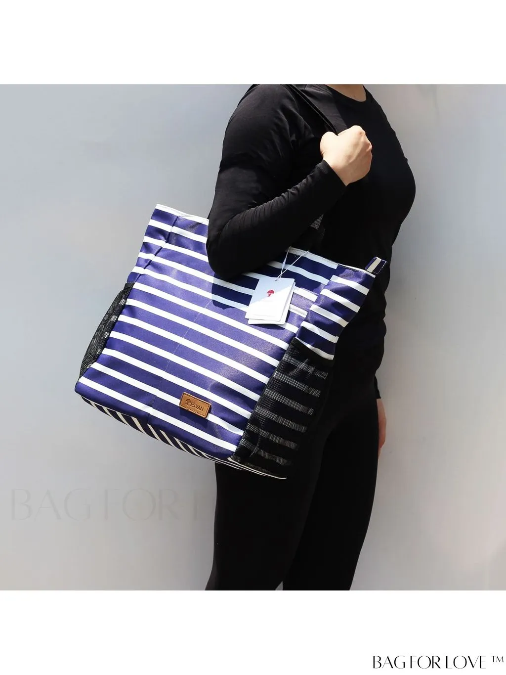 BagForLove - Water-Resistant Floral Tote Bag: Large, Multi-Pocketed for Gym, Work, Travel, Beach - Daily Essential