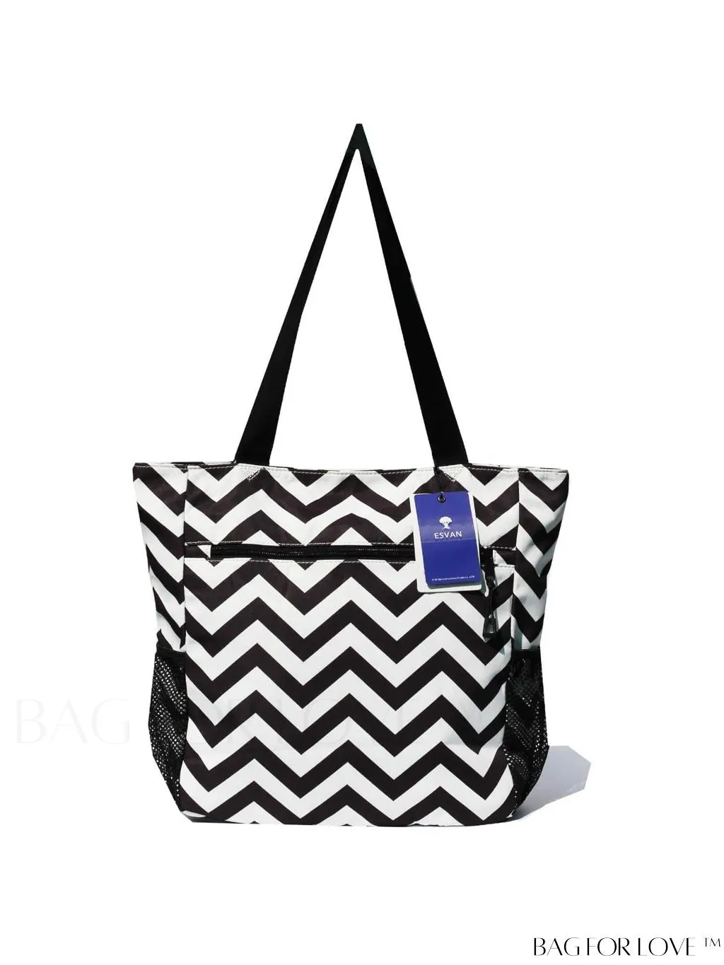 BagForLove - Water-Resistant Floral Tote Bag: Large, Multi-Pocketed for Gym, Work, Travel, Beach - Daily Essential