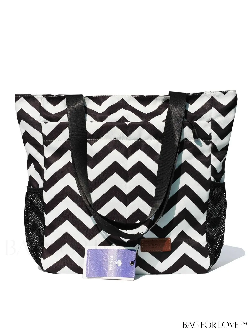 BagForLove - Water-Resistant Floral Tote Bag: Large, Multi-Pocketed for Gym, Work, Travel, Beach - Daily Essential