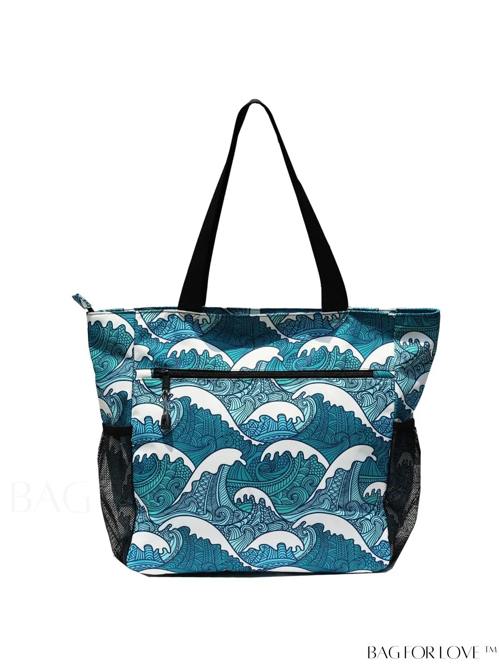 BagForLove - Water-Resistant Floral Tote Bag: Large, Multi-Pocketed for Gym, Work, Travel, Beach - Daily Essential