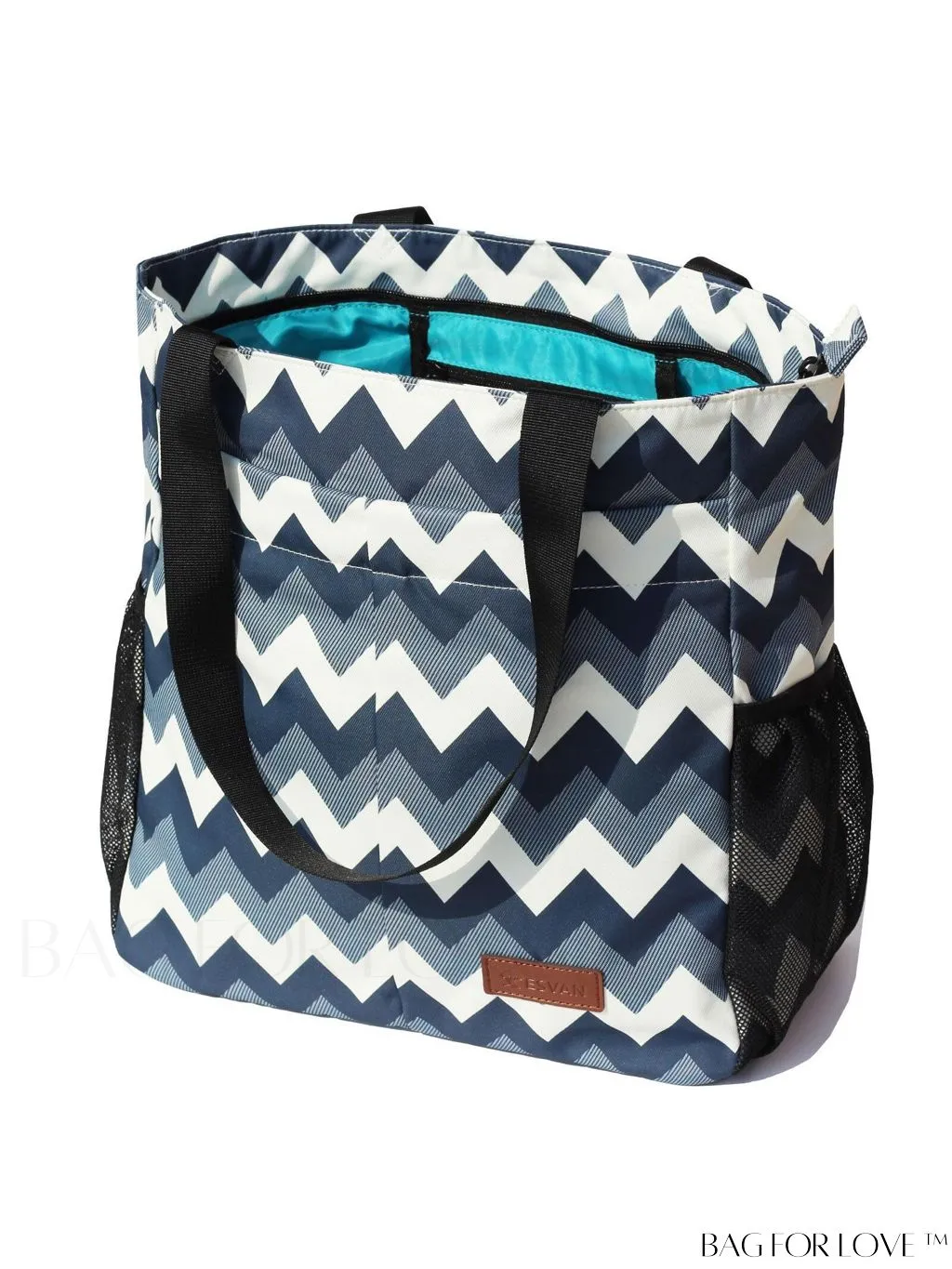 BagForLove - Water-Resistant Floral Tote Bag: Large, Multi-Pocketed for Gym, Work, Travel, Beach - Daily Essential