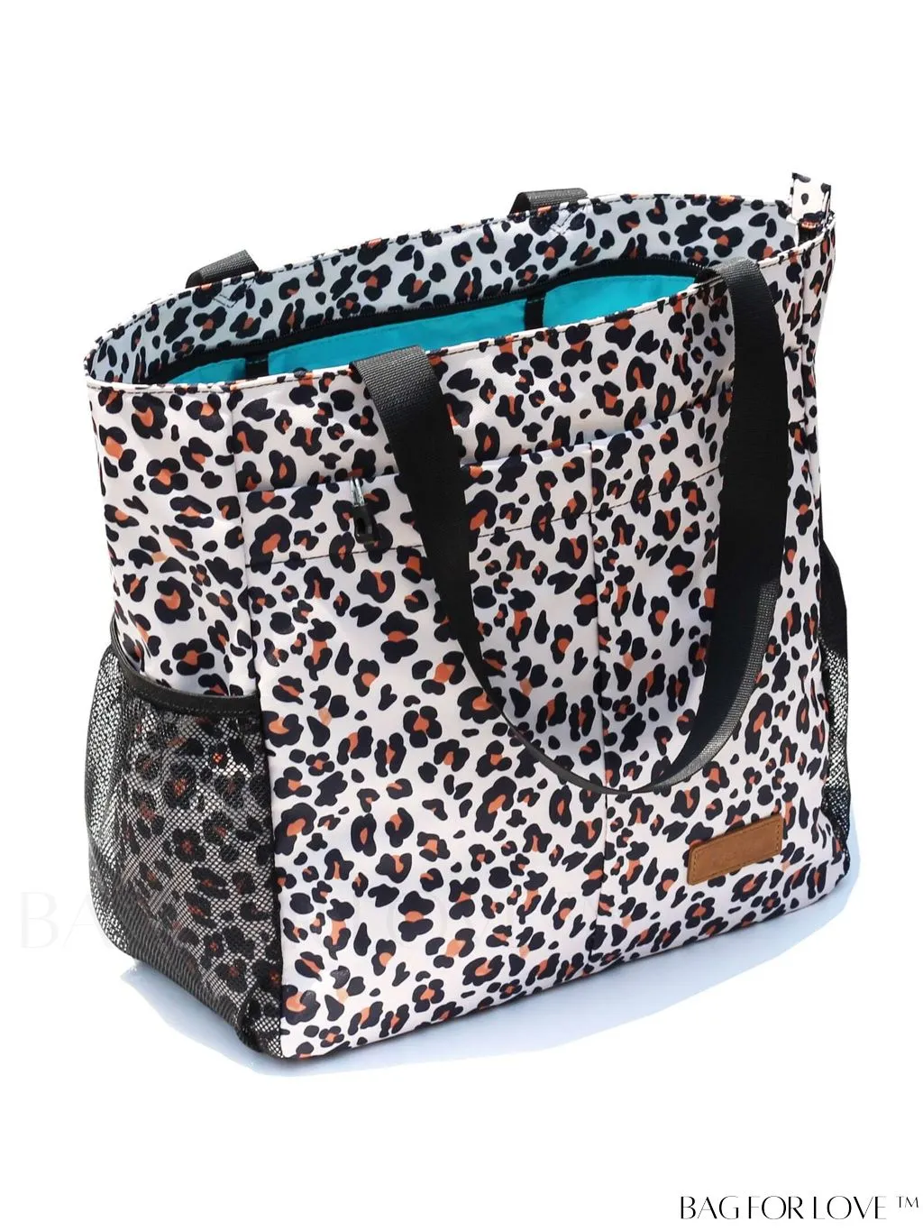 BagForLove - Water-Resistant Floral Tote Bag: Large, Multi-Pocketed for Gym, Work, Travel, Beach - Daily Essential