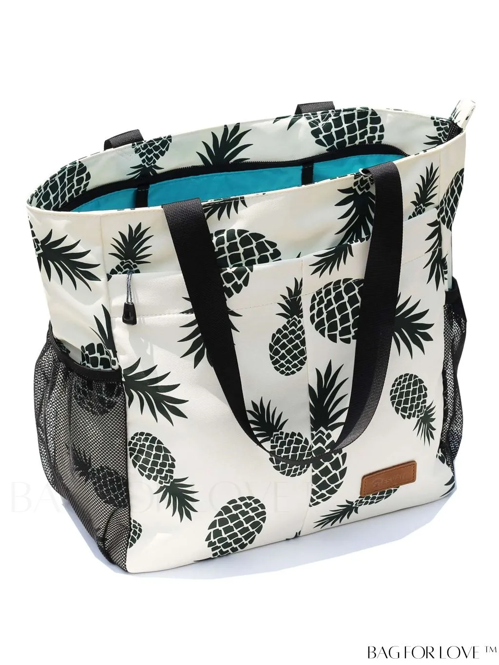 BagForLove - Water-Resistant Floral Tote Bag: Large, Multi-Pocketed for Gym, Work, Travel, Beach - Daily Essential